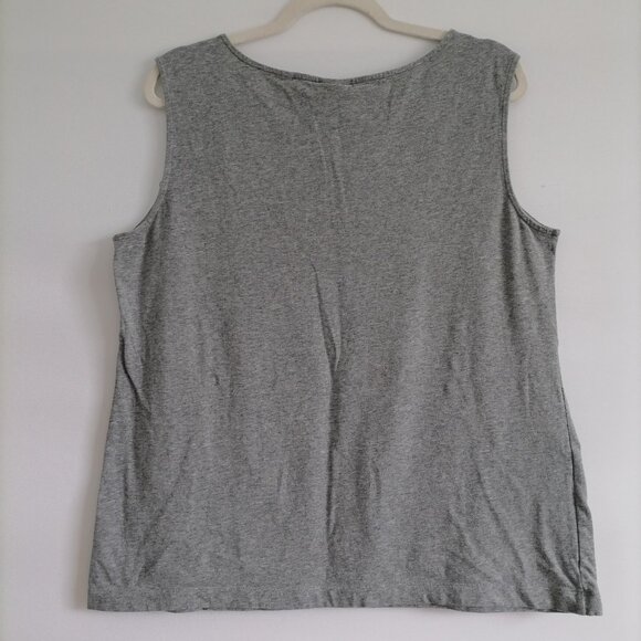 Cabi Style Number 3815 Womens Gray Lace Detailing Y2K Preppy Tank Top Size Large - Picture 4 of 7